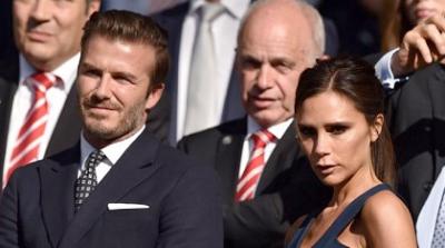 Beckhams photo at Wimbledon